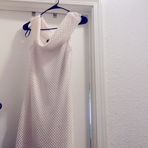 White offshoulder dress